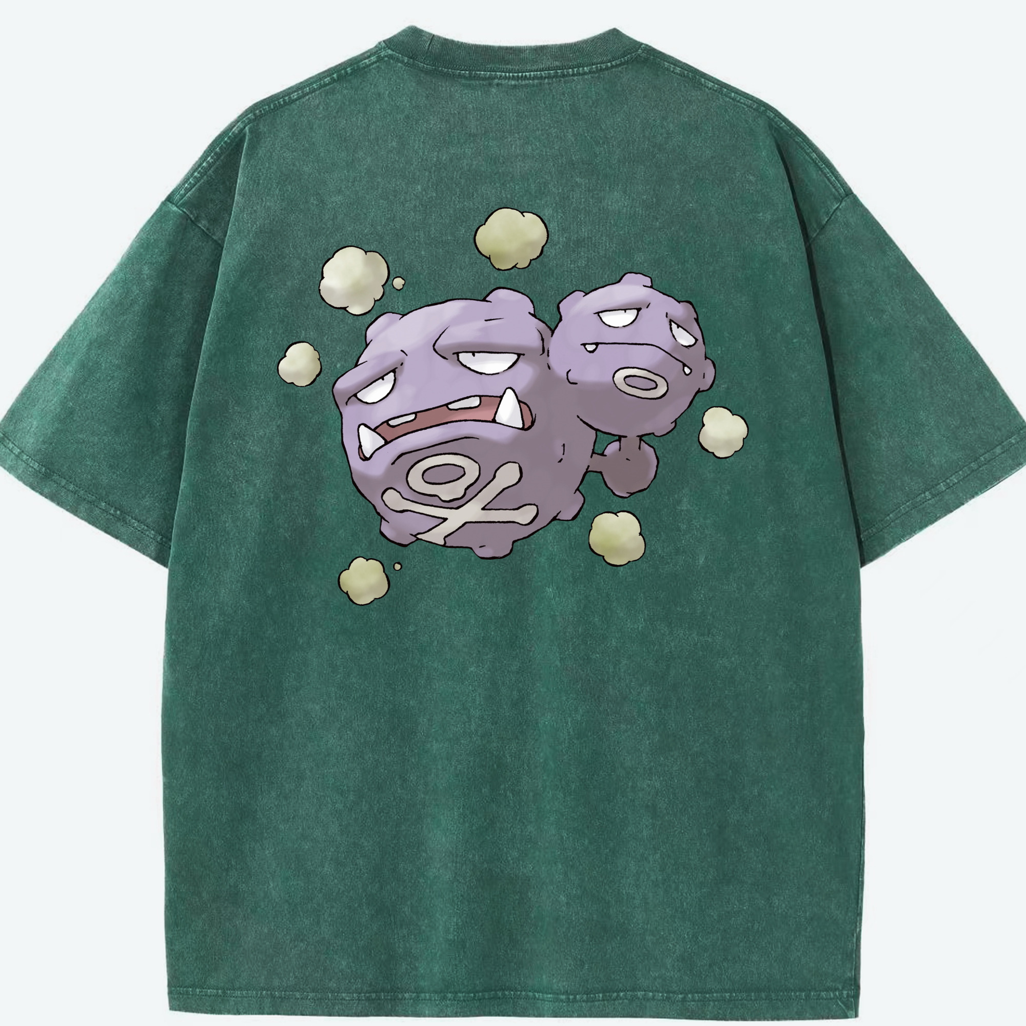 （画像用） ポケットモンスター Pokémon 綿100% ヴィンテージ風 半袖Tシャツ（背面プリント）